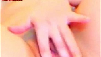 Sexy young blond naked masturbating fingers her wet pussy