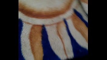 Raven's feet rubbed by cock