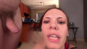 Close up pov blowjob chuckhole cumshot