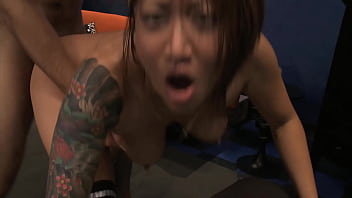 Tatted asian with big tits taylor kiss gets fucked in her shaved pussy