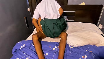 I pull down my stepsister pants we sneak out of and i fuck her in her uniform