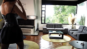 Sexy perfect latina playing dirty