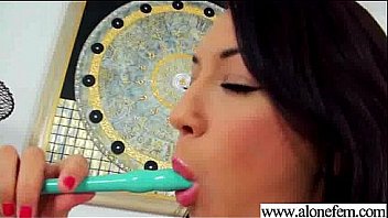 Solo girl get to orgams with all kind of sex toys video 14