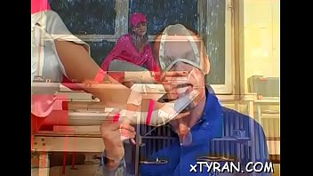 Lewd wench gets it hard