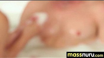 Nuru massage ends with a hot shower fuck 2