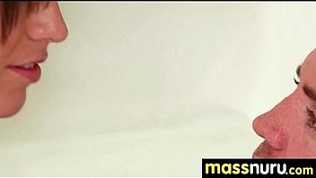 Nuru massage ends with a hot shower fuck 2