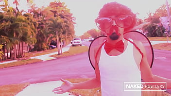 Cupid fucks big booty ebony jayla foxx with his cock made of love