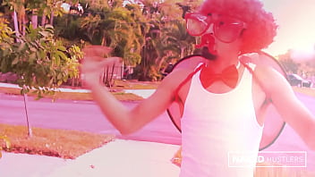 Cupid fucks big booty ebony jayla foxx with his cock made of love