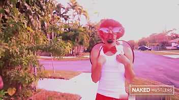 Cupid fucks big booty ebony jayla foxx with his cock made of love