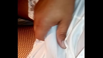 Little dick ín lingerie