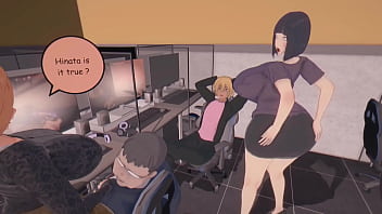 Hinata is getting pounded at gamer cafe
