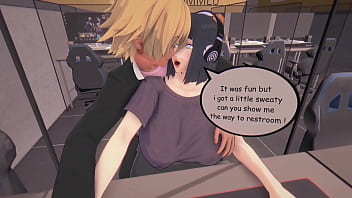 Hinata is getting pounded at gamer cafe