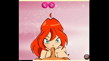 Winx club bloom sucks and gets fucked pov
