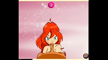 Winx club bloom sucks and gets fucked pov