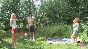 Milo Got Milked Off By The Lake Afro Redhead And Blonde Have To Take Turns To Get Their Slits Pounded By Him She Also Gave A Double Blowjob You're Gonna Love This Banging Duo thumbnail