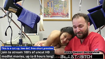 Patient raya nguyen sucks dick and gets fucked by doctor