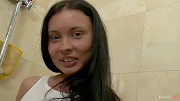 Horny teen lexy o masturbates while she's in the shower