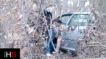 Sublime anal in the woods in the car slut fucked very well in the anus