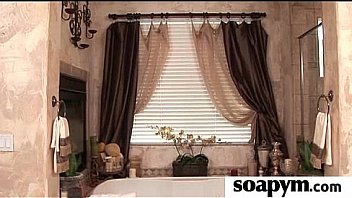 Soapy massage and shower blowjob 15