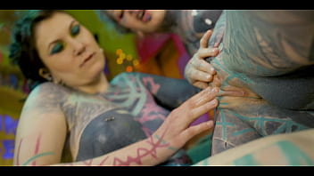 Alternative teens fuck with tattoed guy Alternative teens fuck with tattoed guy
