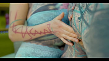 Alternative teens fuck with tattoed guy