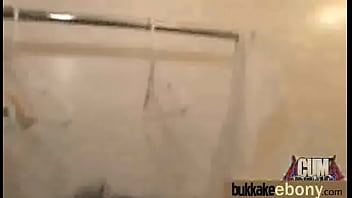 Ebony gets group cumshots 6