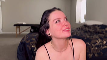 Porn newcomer sucks my cock