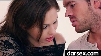 Gorgous babe in stockings tasiting a dick 27