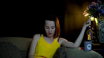 Sucking on a cigarette and looking at you