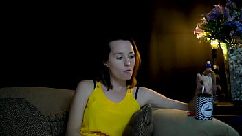 Sucking on a cigarette and looking at you