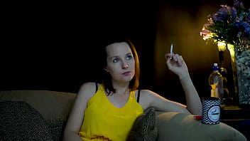 Sucking on a cigarette and looking at you Sucking on a cigarette and looking at you