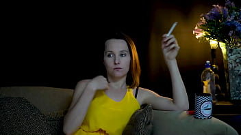 Sucking on a cigarette and looking at you