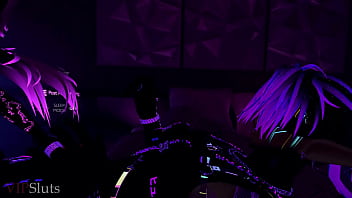 Vipsluts cyberpunk psycho baddie rides and sucks stud