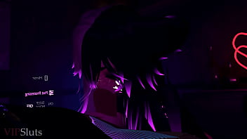 Vipsluts cyberpunk psycho baddie rides and sucks stud