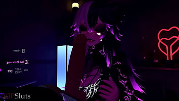 Vipsluts cyberpunk psycho baddie rides and sucks stud