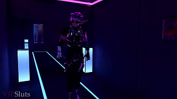 Vipsluts cyberpunk psycho baddie rides and sucks stud