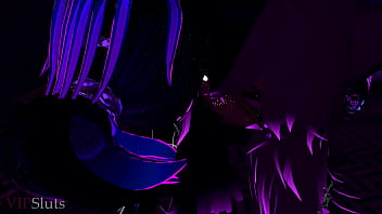 Vipsluts cyberpunk psycho baddie rides and sucks stud