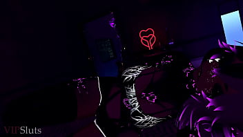Vipsluts cyberpunk psycho baddie rides and sucks stud