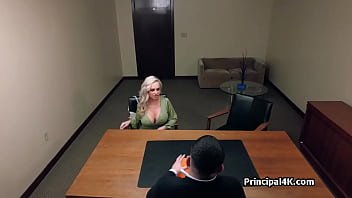 Big tit bella bends over for head teachers dick