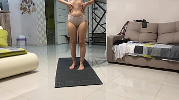 Angie elif hot small tits brunette love play pussy after yoga