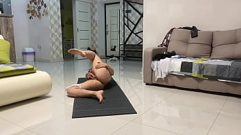 Angie elif hot small tits brunette love play pussy after yoga