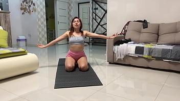 Angie elif hot small tits brunette love play pussy after yoga