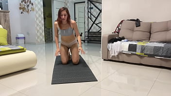 Angie elif hot small tits brunette love play pussy after yoga