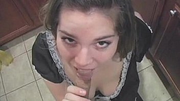 Sexy housekeeper sucks dick cumshot facial Sexy housekeeper sucks dick cumshot facial
