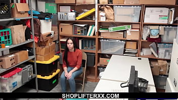 Sex teen shoplifter gets fucked hard