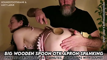 Big Wooden Spoon Otk Apron Spanking thumbnail