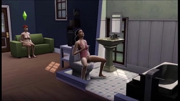 Redhead makes friends with a brunette