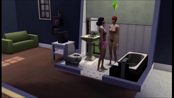 Redhead makes friends with a brunette