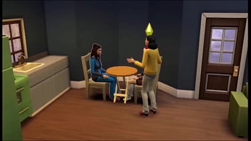 Redhead makes friends with a brunette