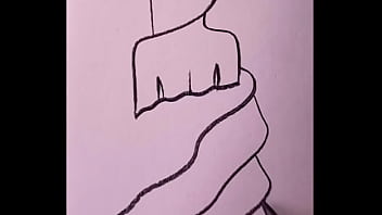 Pencil drawing girl back side video for beginners